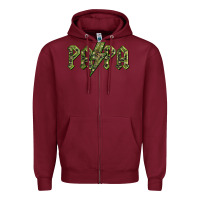 Burgundy papa  lightning camouflage Zipper Hoodie - BarkalooDesign