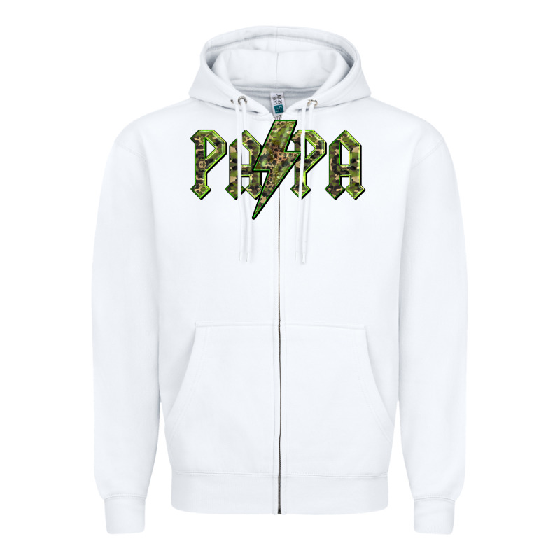 Papa  Lightning Camouflage Zipper Hoodie by BarkalooDesign | Teevron