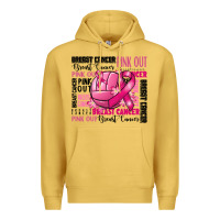 Antique Gold volleyball pink out breast cancer Premium Hoodie - RanaPortraitStore