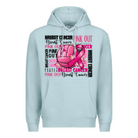 Blue Mist volleyball pink out breast cancer Premium Hoodie - RanaPortraitStore