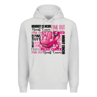 Dove Grey volleyball pink out breast cancer Premium Hoodie - RanaPortraitStore