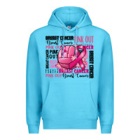 Ocean Blue volleyball pink out breast cancer Premium Hoodie - RanaPortraitStore