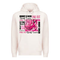 Pale Pink volleyball pink out breast cancer Premium Hoodie - RanaPortraitStore