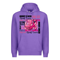Purple volleyball pink out breast cancer Premium Hoodie - RanaPortraitStore