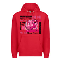 Red volleyball pink out breast cancer Premium Hoodie - RanaPortraitStore