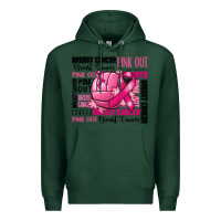 Sports Green volleyball pink out breast cancer Premium Hoodie - RanaPortraitStore