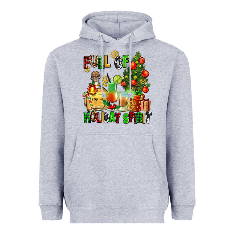 Full Of Holiday Spirit Heavyweight Hoodie by AdoDesignShop | Teevron