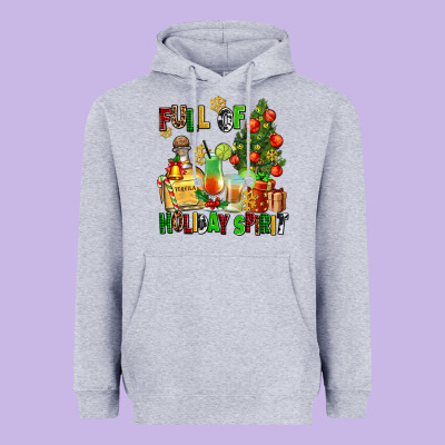 Full Of Holiday Spirit Heavyweight Hoodie Designed By Adodesignshop