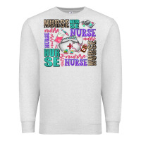 Oatmeal Heather nurse nurse nurse with nurse element Premium Sweatshirt - AdoDesignShop