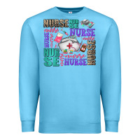Ocean Blue nurse nurse nurse with nurse element Premium Sweatshirt - AdoDesignShop