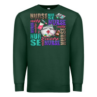 Sports Green nurse nurse nurse with nurse element Premium Sweatshirt - AdoDesignShop