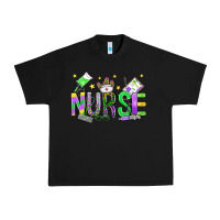Black mardi gras nurse Urban Heavy Tee - OliviaCreatesArt