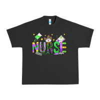 Pigment Black mardi gras nurse Urban Heavy Tee - OliviaCreatesArt