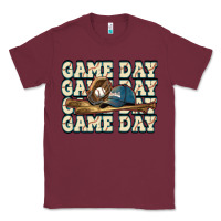 Burgundy game day baseball Classic Tee - HowdyJamesFarm