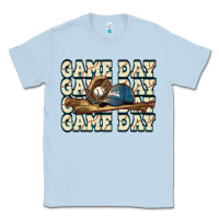 Dusty Blue game day baseball Classic Tee - HowdyJamesFarm