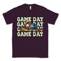 Plum game day baseball Classic Tee - HowdyJamesFarm
