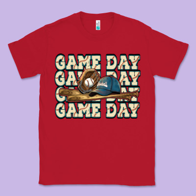 Game Day Baseball Classic Tee Designed By Howdyjamesfarm