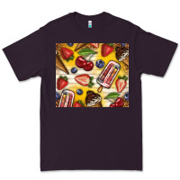 Plum summer ice cream with fruits Premium Tee - TumblerDesignByShophia