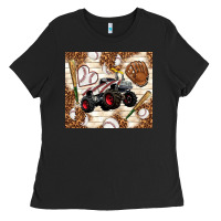 Black baseball crusher Ladies Tee - TumblerDesignByShophia
