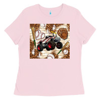 Bubblegum Pink baseball crusher Ladies Tee - TumblerDesignByShophia