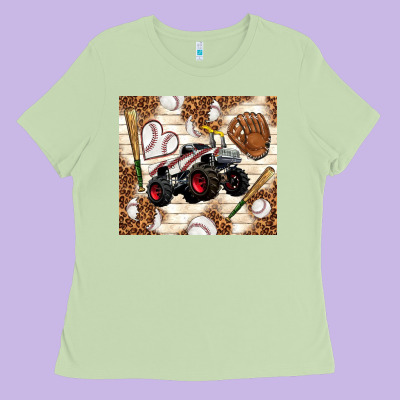 Baseball Crusher Ladies Tee Designed By Tumblerdesignbyshophia