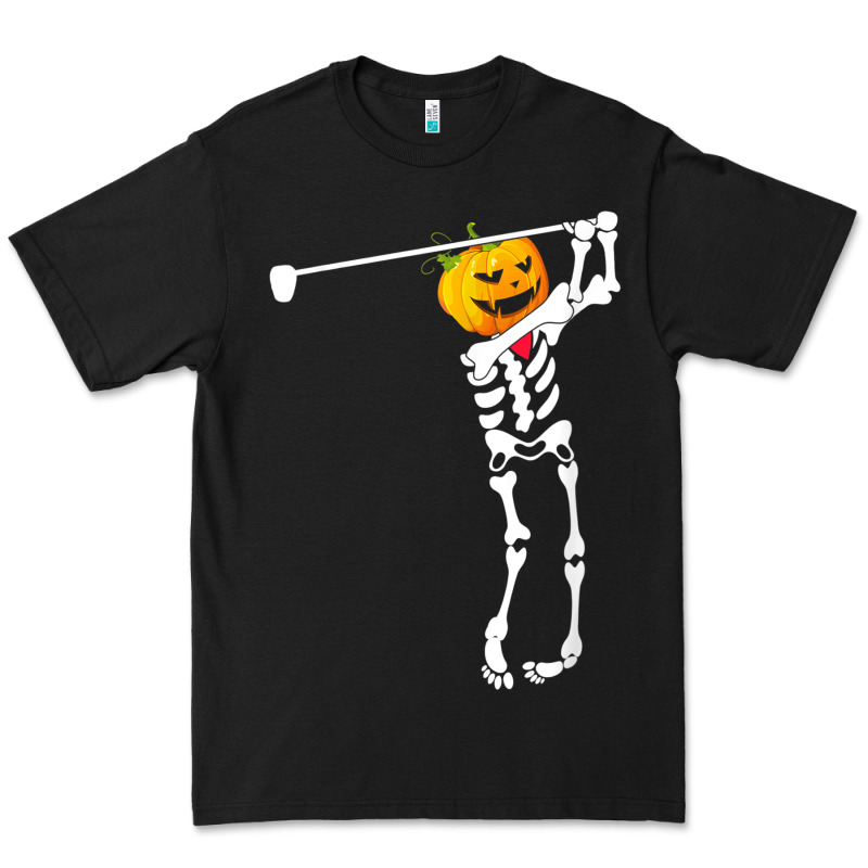 Golf Skeleton Pumpkin Halloween Shirt Premium Tee by maiPhamDesign | Teevron