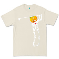 Bone Golf Skeleton Pumpkin Halloween Shirt Premium Tee - maiPhamDesign