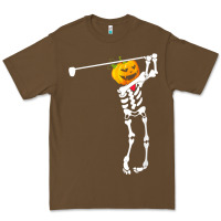 Cacao Golf Skeleton Pumpkin Halloween Shirt Premium Tee - maiPhamDesign