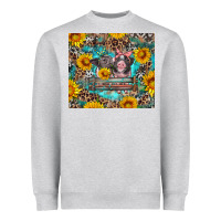 Baby Pigs With Leopard Cowhide And Sunflowers Heavyweight Sweatshirt | Teevron