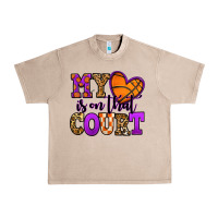 French Oak my heart is on that court basketball Urban Heavy Tee - Jasminsmagicworld