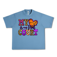 Pebble Blue my heart is on that court basketball Urban Heavy Tee - Jasminsmagicworld