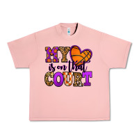 Salmon my heart is on that court basketball Urban Heavy Tee - Jasminsmagicworld