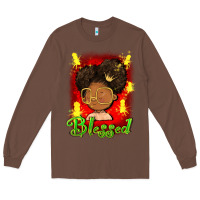 Chestnut blessed juneteenth Long Sleeve Tee - FaDigitalArtStudio