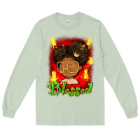 Matcha blessed juneteenth Long Sleeve Tee - FaDigitalArtStudio