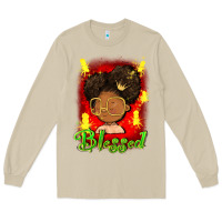 Mushroom blessed juneteenth Long Sleeve Tee - FaDigitalArtStudio