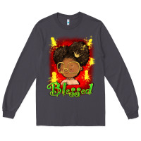 Smoke blessed juneteenth Long Sleeve Tee - FaDigitalArtStudio