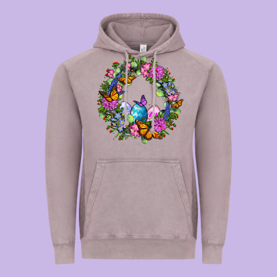Easter Ocaliptus Spring Flowers Vintage Hoodie Designed By Oliviacreatesart