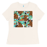 Bone serape cowhide and leopard with glitter Ladies Tee - TumblerDesignByShophia