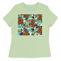 Serape Cowhide And Leopard With Glitter Ladies Tee | Teevron