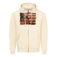 Sandshell deer hunting target american flag  background Zipper Hoodie - BarkalooDesign