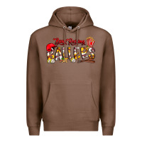 Chestnut busy raising ballers Premium Hoodie - CowhideDigitalArt