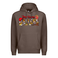 Coffee busy raising ballers Premium Hoodie - CowhideDigitalArt