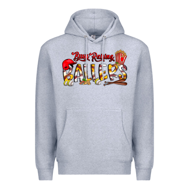 Busy Raising Ballers Premium Hoodie by CowhideDigitalArt | Teevron