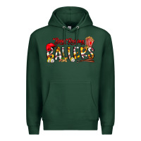 Sports Green busy raising ballers Premium Hoodie - CowhideDigitalArt