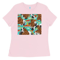 Bubblegum Pink serape cowhide and leopard with glitter Ladies Tee - TumblerDesignByShophia