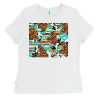 White serape cowhide and leopard with glitter Ladies Tee - TumblerDesignByShophia