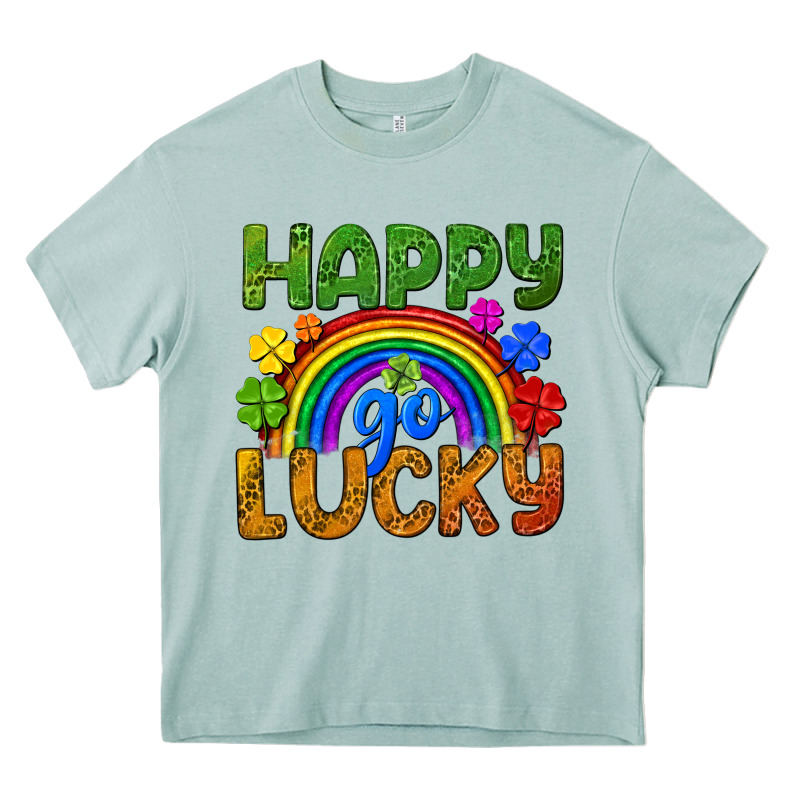 Happy Go Lucky Lgbtq+ Heavy Core Tee by NancyCooperArtShop | Teevron