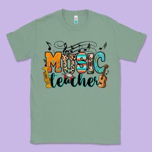 Music Teacher Classic Tee Designed By Ranaportraitstore