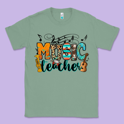 Music Teacher Classic Tee Designed By Ranaportraitstore