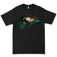 Black cowhide flowers cowboy hat Premium Tee - Jasminsmagicworld